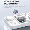 Farbbeleuchtete 19-Tasten Mini-Gaming-Tastatur Anpassbarer Joystick Doppel-Makro-Rad Hot-Swap-fähige Schalter