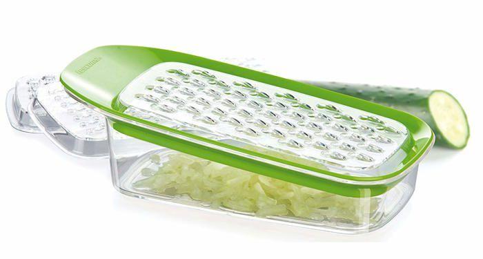 Râpe Multifonctions - Tescoma - 642744 - Vert Transparent - 22 cm - Lave-vaisselle Compatible