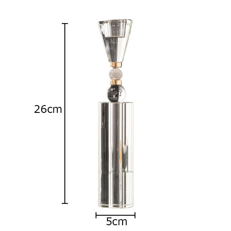 Minimalistischer transparenter Kerzenhalter Ornamente Kreativer Glas-Kerzenständer Schreibtischdekoration Wachsschmelz-Brenner Heim-Aroma-Behälter
