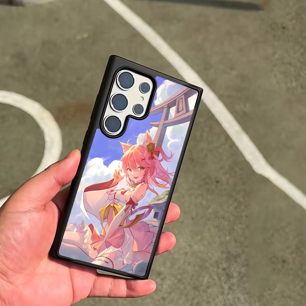 Pink S-Sakura M-Miko Phone Case For SAMSUNG Galaxy S26 S25 S24 S23 S22 S21 S20 FE Plus Ultra Cover