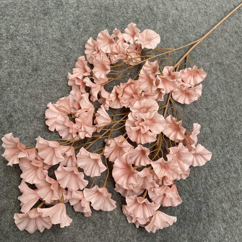 Pink Artificial Silk Flower Wedding Decor Peonies Roses Cherry Bouquets Blossoms