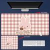 Miffy Desk Mat Pink Extended Mouse Pad Cute Cartoon Printing Smooth Surface Non Slip Rubber Base Keyboard Pad for Office Gaming