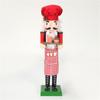 Drewniane świąteczne dziadki do orzechów piekarz figurka żołnierza ozdoby zabawkowe na świąteczne dekoracje świąteczne półki stół domowy