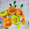 Tulip,Daisy Bouquet Handmade DIY Material Package, DIY Craft Supplies Chenille Stem Thanksgiving Day DIY Flower Material details