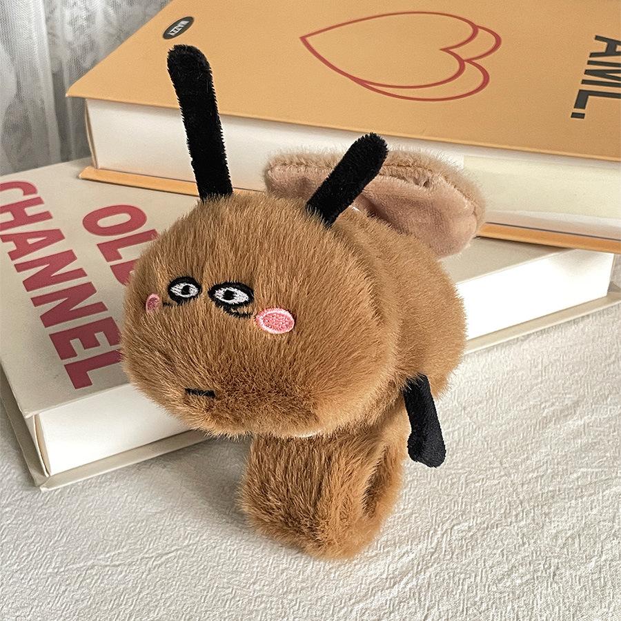 

Cockroach Whimsical Plush Toy With Engaging Wing Mechanism For Youthful Joy White Eyes