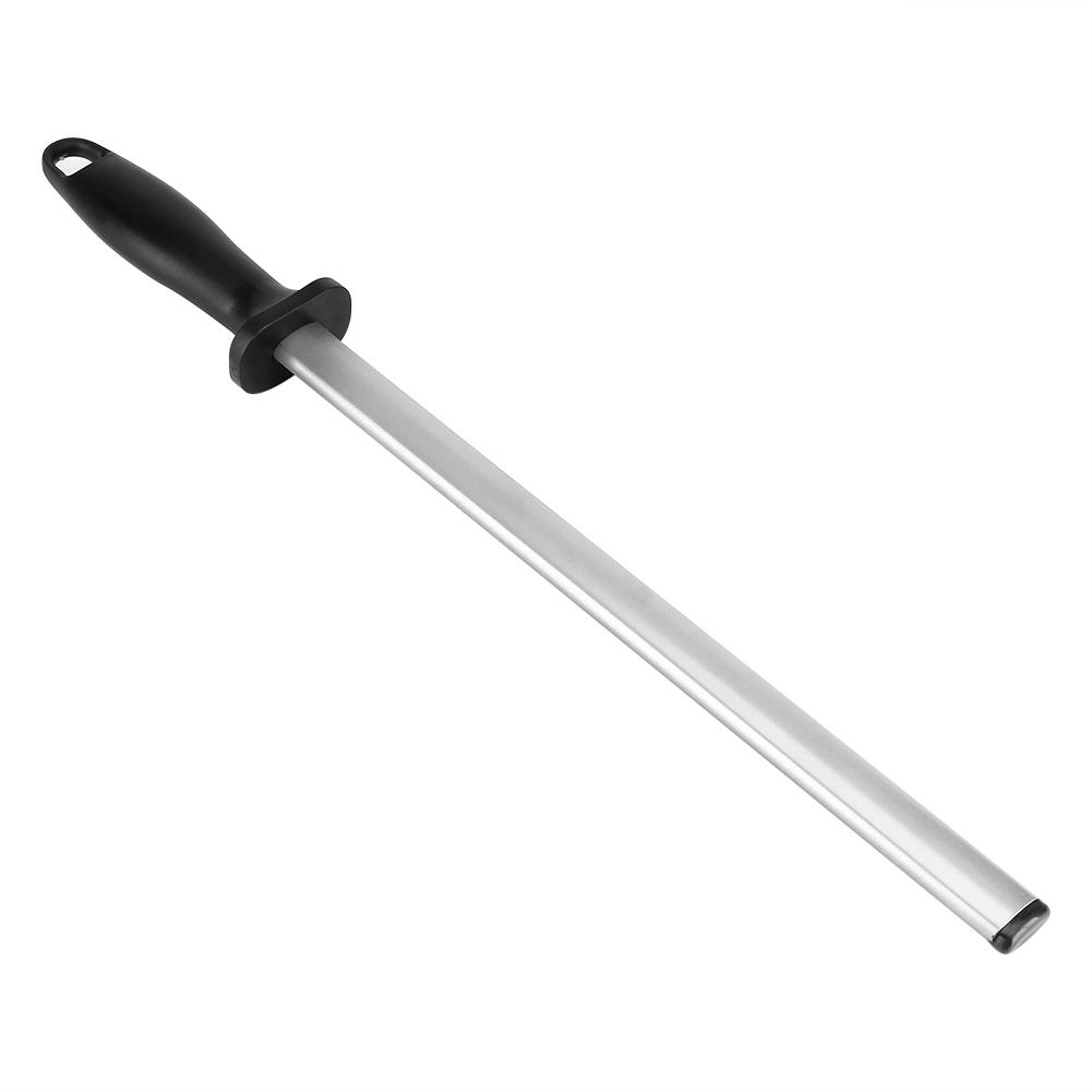 600# 12inch Portable Kitchen Knife Sharpening Rod Stick Plastic Handle Sharpener Stone Tool