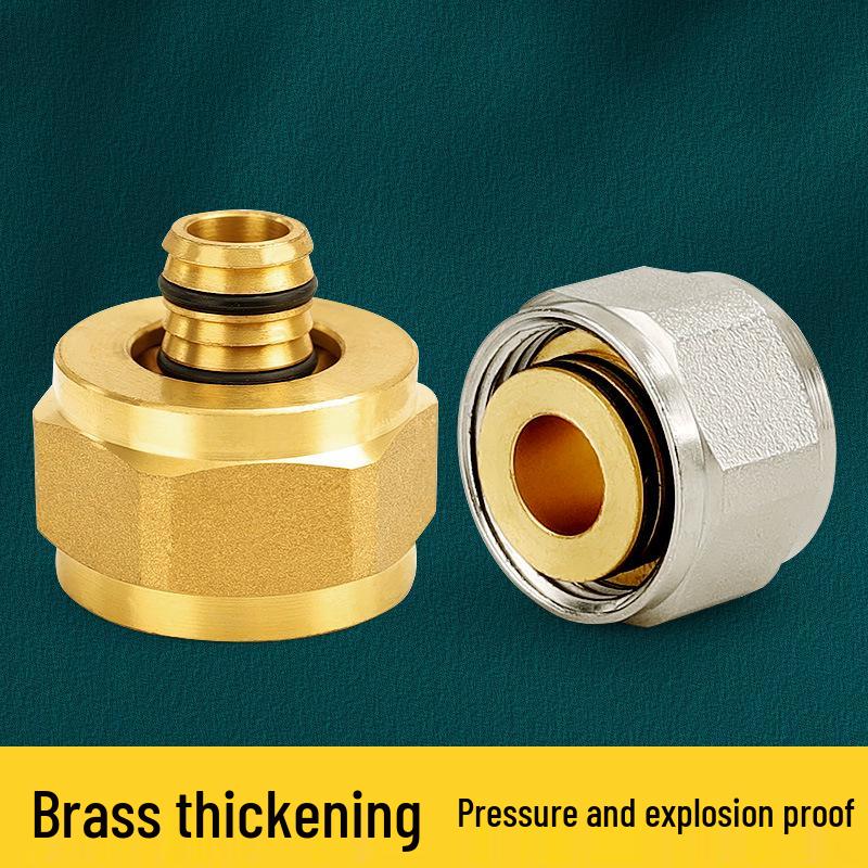 Aluminum-Plastic Pipe Adapter: 6-Point Copper Reducing Joint for Floor Heating and Solar Water Systems