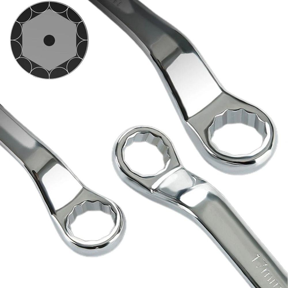 Chrome  Steel Double Box End Wrench Metric Box Wrench Torx Spanner  Fastening Repairing Tools