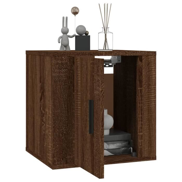 816655 vidaXL Meubles TV muraux 2 pcs Chêne marron 40x34,5x40 cm