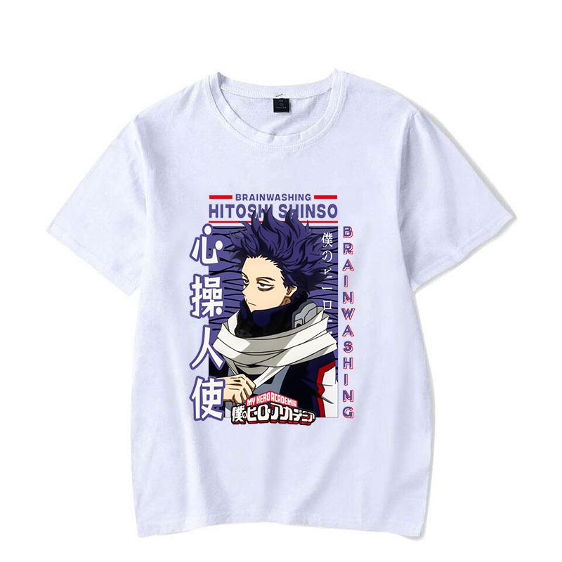Nové tričko Anime Shinso Hitoshi Potisk Tričko Unisex Letní Ležérní O-výstřih Dámské Oblečení Krátký Rukáv
