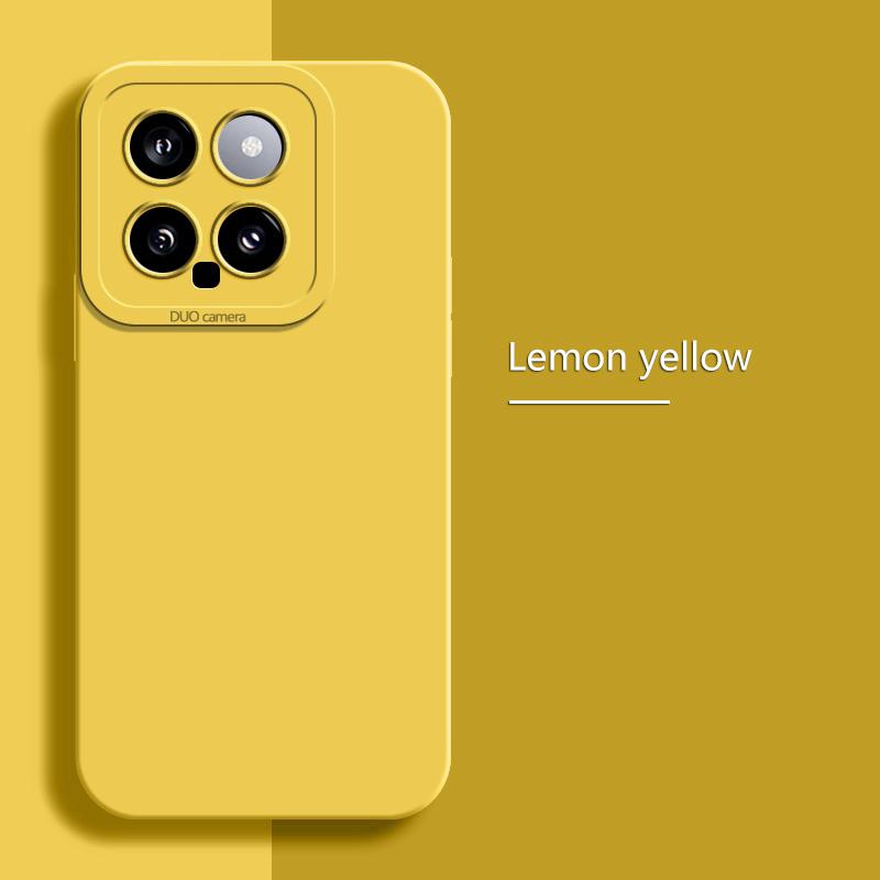

Милый однотонный ударопрочный чехол для телефона Xiaomi Poco F6 Pro X6 Redmi Note 13 Pro Plus, тонкий мягкий чехол из ТПУ с защитой объектива Redmi Note 13 Pro+ 5G жёлтый