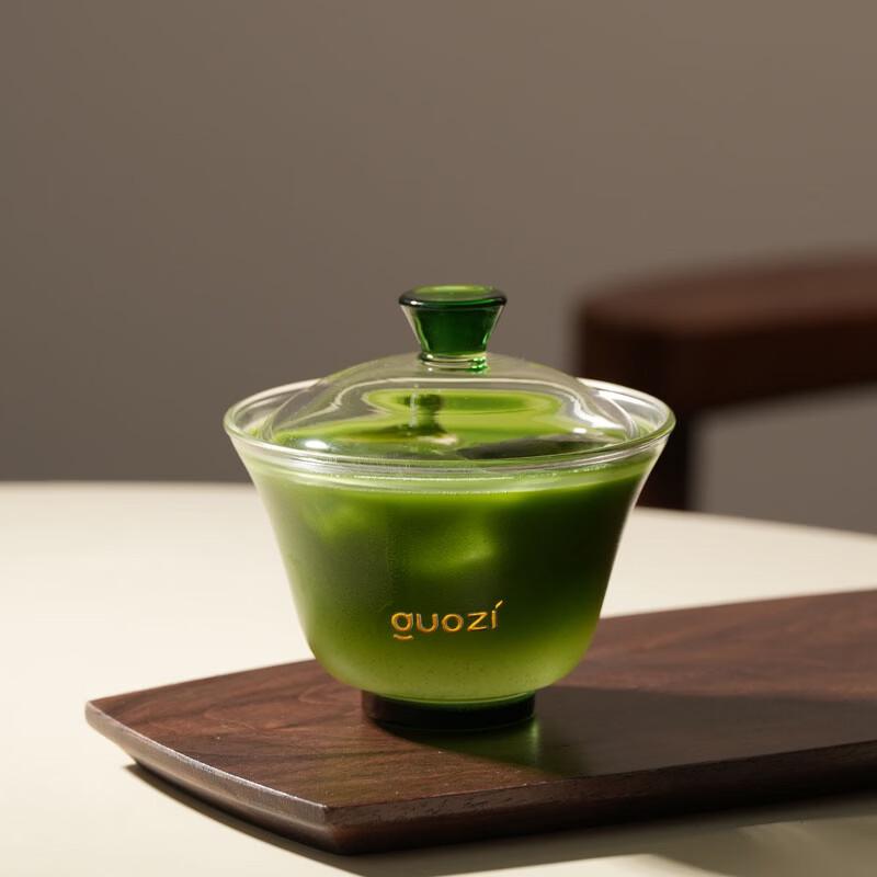 GUOZI Lotus Glass Gaiwan Tea Cup