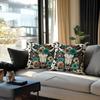 Vintage Western Cow Skull Throw Pillow Boho Sunflower Turquoise Print Decorative Cushion For Sofa Bedroom Living Room Cushion