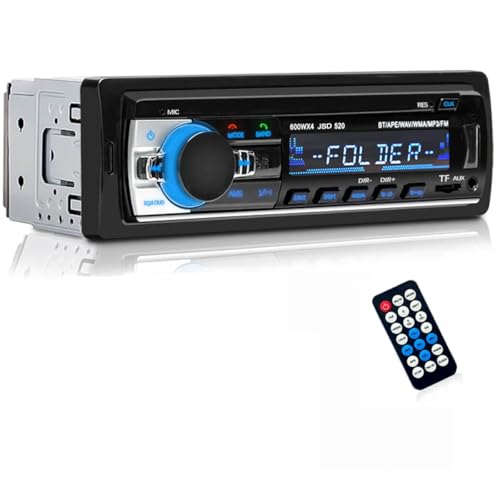 

Eaglerich Автомагнитола Bluetooth Автомобильная Аудио Стерео Плеер с Пультом Дистанционного Управления 1 DIN 12V [Поддержка FM-радио 76-108 МГц в Японии] [Японская Инструкция