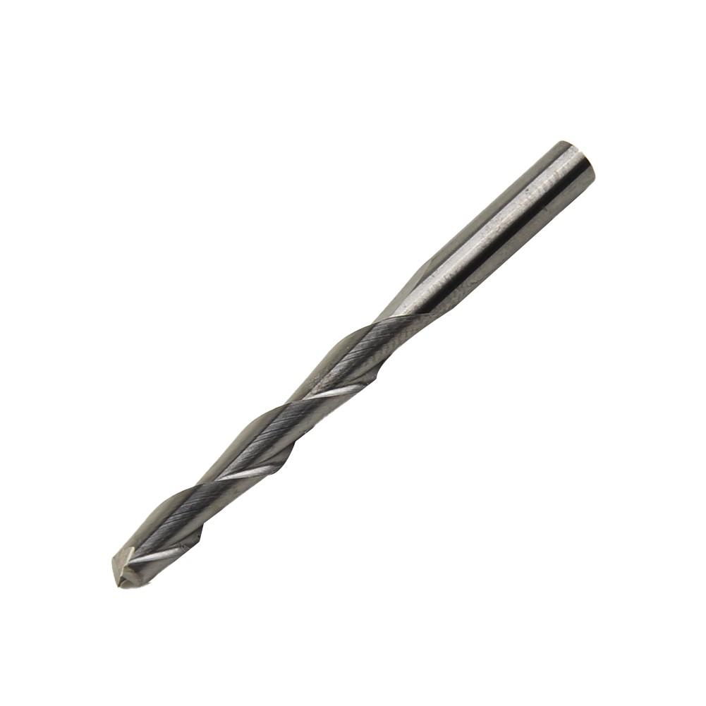10pcs 1/8 Inch 2-Flutes Flat Nose Spiral Carbide End Mill CNC Router Bits 22mm