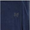 Needles Ns252 B Smoke Blue Velour Track Hoodie For Men