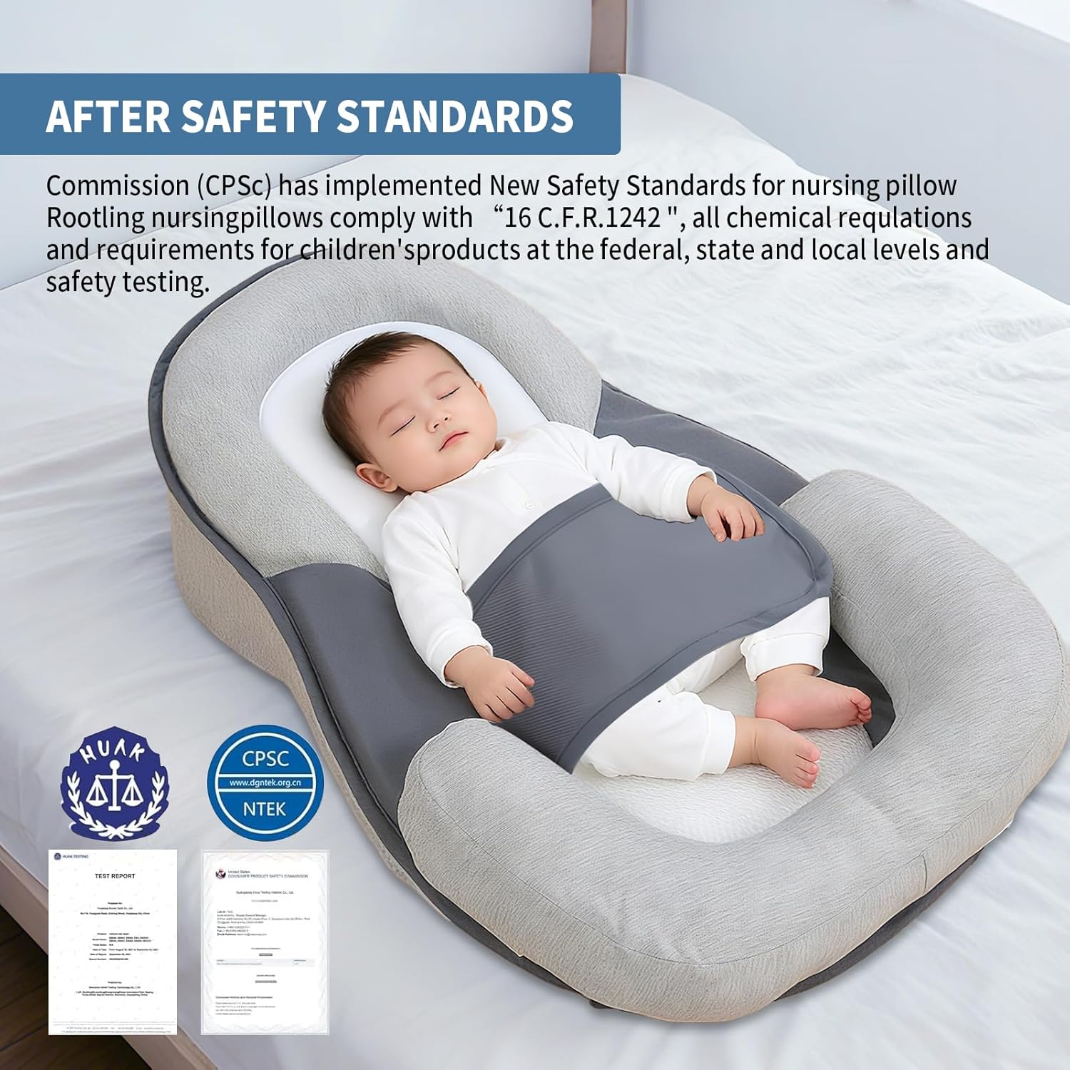 Baby Wedge Pillow for Newborn Support Wedge Pillow Baby Reflux Wedge Breastfeeding Nursing Pillow, Bottle Feeding