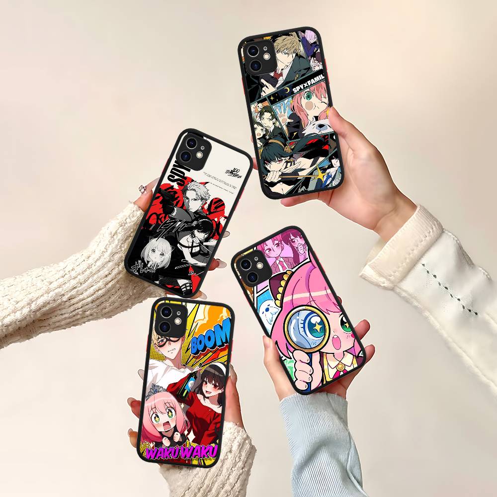 Classic Anime Spy X Family Phone Case For Iphone 16 14 15 16 13 12 11 16 Pro Max X XS MAX Plus Cover Matte TPU
