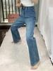 Jeans da Donna Invernali 2025, Vita Alta, Vestibilità Aderente, Foderati in Pile, Denim Spesso, Gamba Dritta, Casual, Versatili, Modellanti, Gamba Larga.