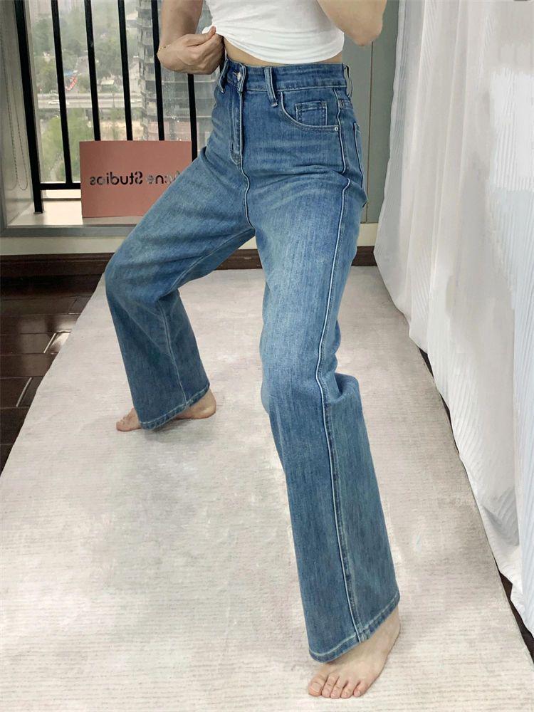 Jeans da Donna Invernali 2025, Vita Alta, Vestibilità Aderente, Foderati in Pile, Denim Spesso, Gamba Dritta, Casual, Versatili, Modellanti, Gamba Larga.