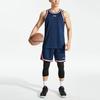 Li Ning Sports Basketball Series Casual Breathable Basketball Competition Suit Men Sportswear Guangdong-Blue AATR009-1