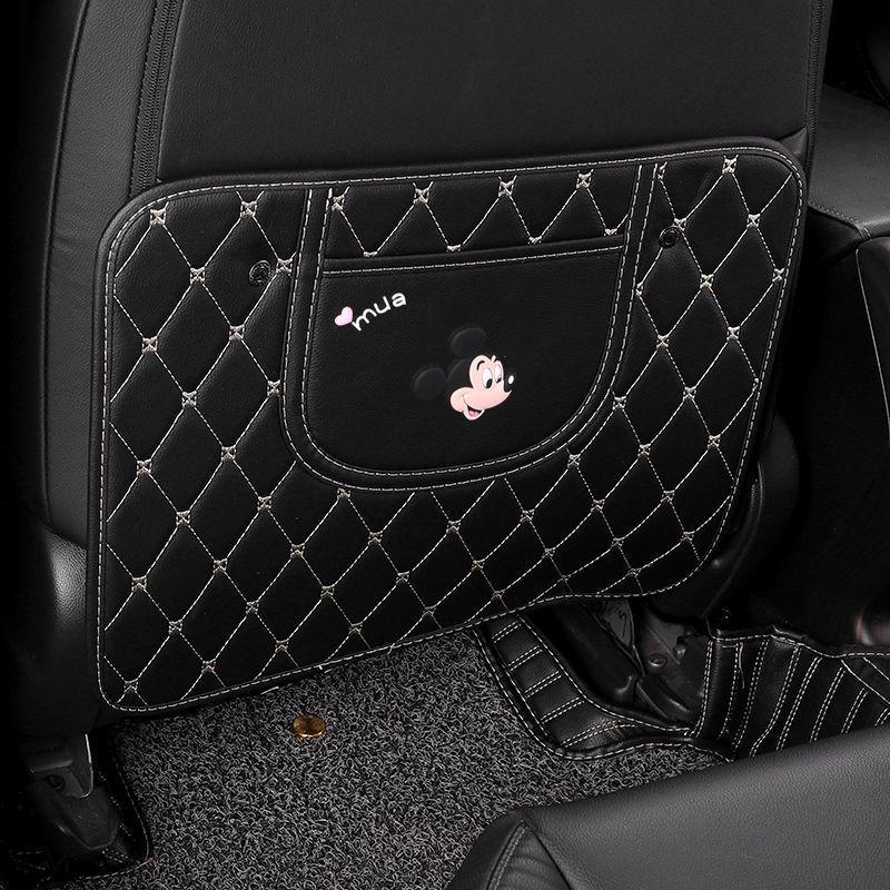 Children's Car Seat Back Protector: Creative Cartoon Kick & Scuff Guard