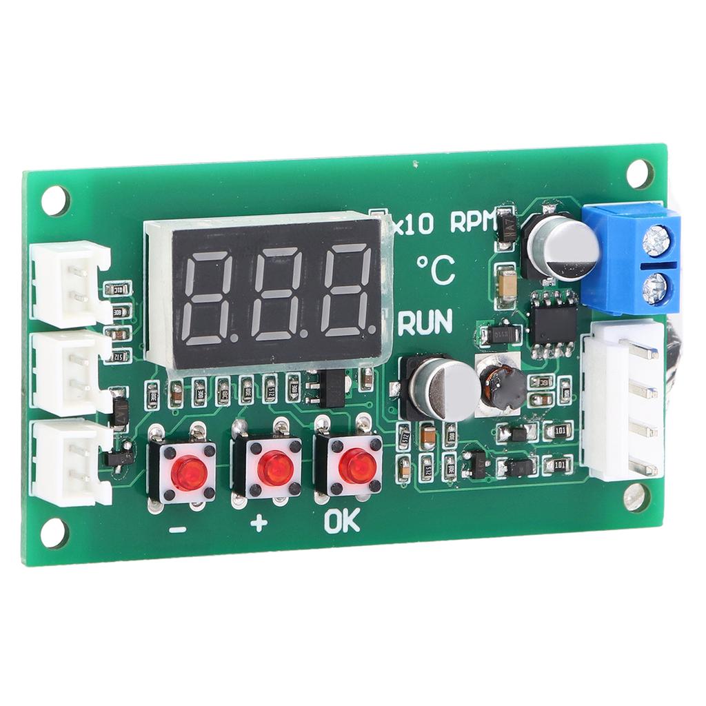 Fan Temperature Control Governor Digital 4 Wire PWM Temp Module Support for EBM EC 5A DC12?48V