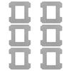 Wipe for Ecovacs Winbot W1/W1 Pro/W2/W2 Pro/W2 Omni [Set of 6] Reusable Washable Mop Phonillico®