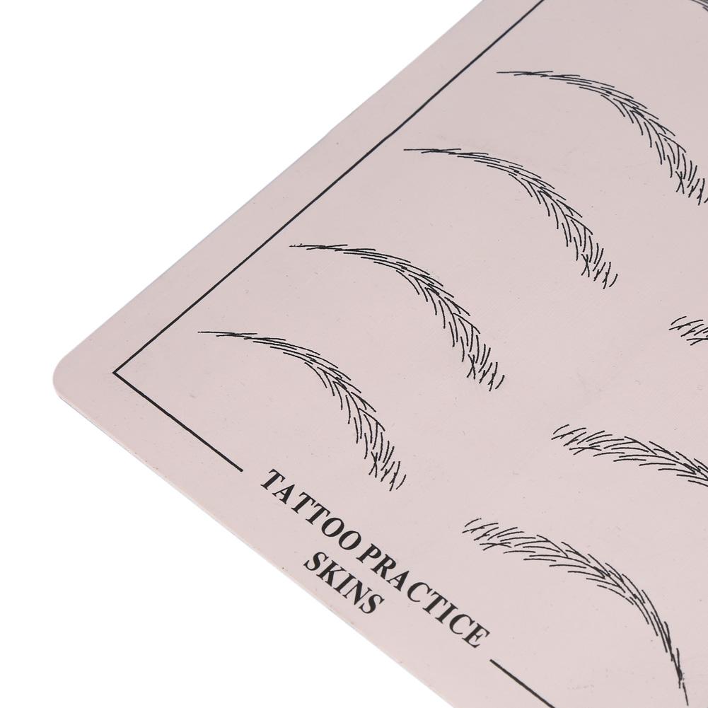 1Pc Tattoo Practice Permanent Makeup Cosmetic Microblading Eyebrow Training Silicone Fake Skin