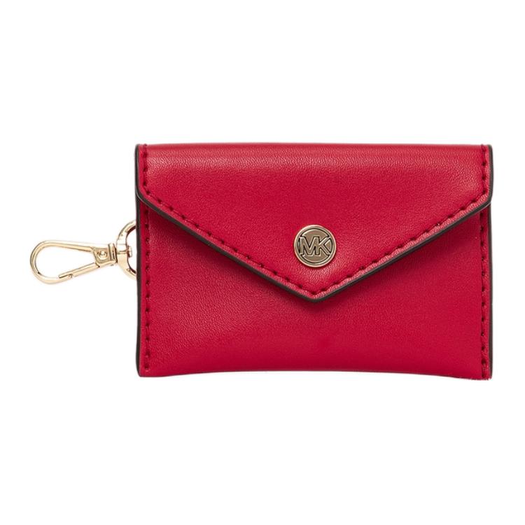 Michael Kors Vincent Logo Print Magnetic Closure Coated Canvas Crossbody Bag Women Bags Bright-Red 35F4G2VC5O-2610