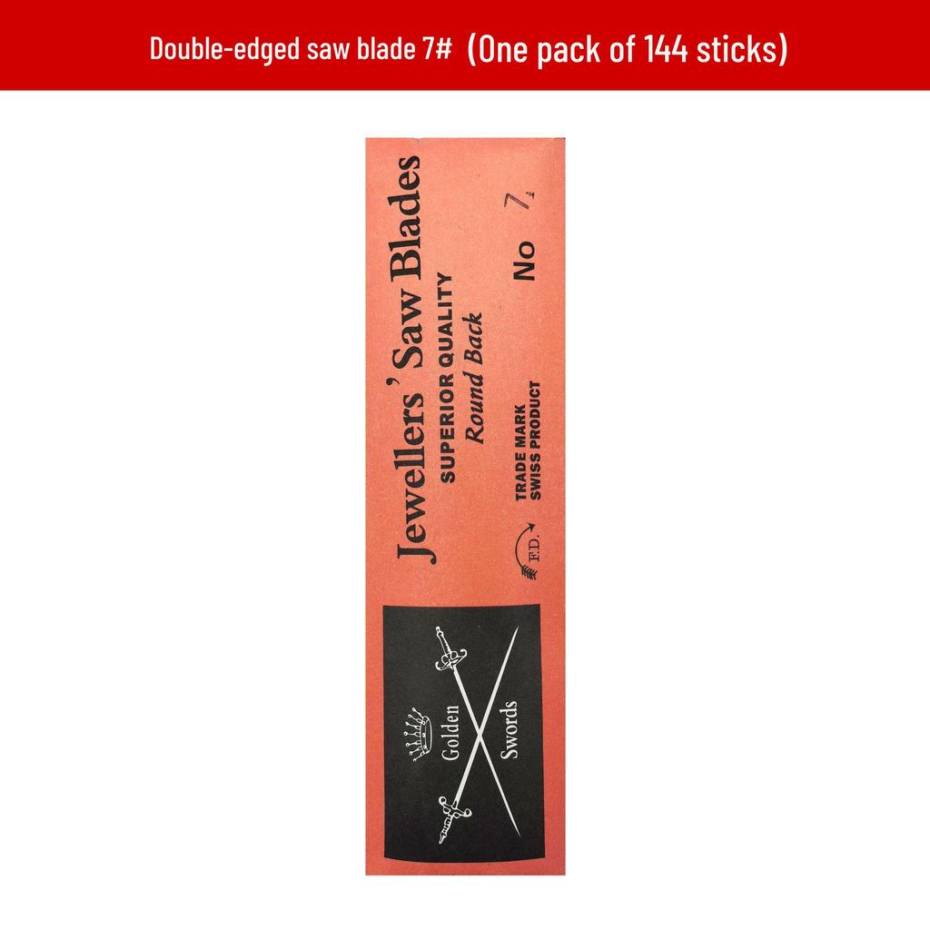 Doppelseitige Metall-Laubsägeblatt - Feinzahniger Stahl-Draht für Stichsägearbeiten, Holzbearbeitung und U-förmigen Laubsägebogen