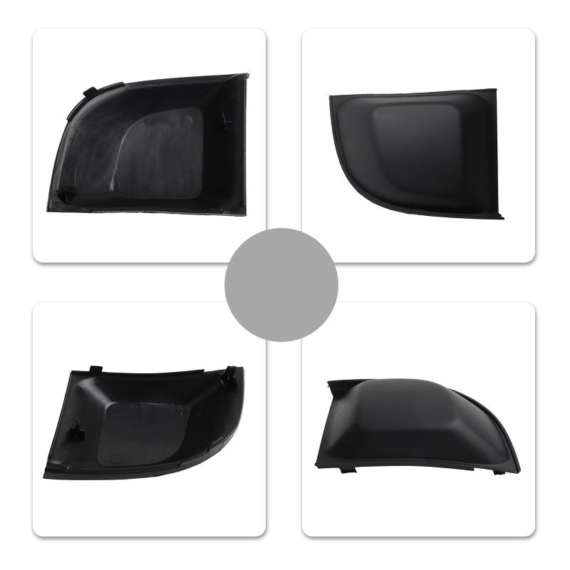 For Fiat 500 2007-2015 Front Bumper Trim Strip Left & Right Side Cover Plate Direct Snap-On Installation Exterior Bumper Molding Guard