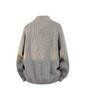 Men's 2025 Stand Collar Zip Knit Cardigan - Casual, Loose-Fit, Trendy Outerwear