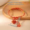 Colorful Woven Tassel Charm Bracelet Handmade Adjustable Braided Jewelry for Couples Friends Gift