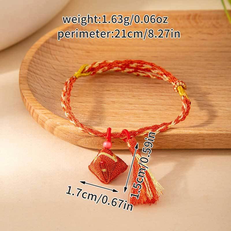 Colorful Woven Tassel Charm Bracelet Handmade Adjustable Braided Jewelry for Couples Friends Gift