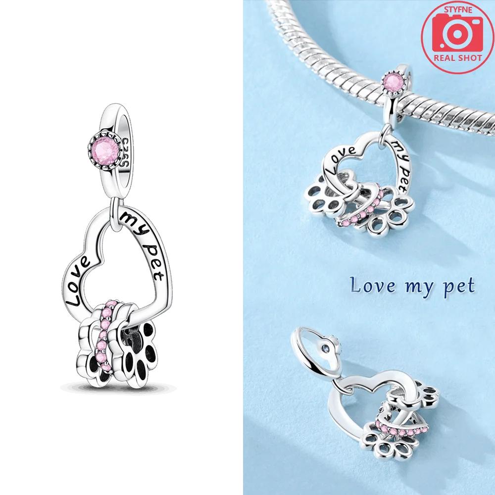 Charms Copper Original Koala Carp Heart Paws Beads Fit Bracelet Women Jewelry Diy Anniversary Fine Gift Acessory