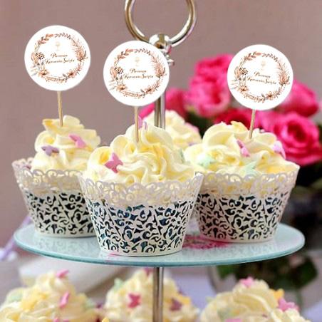 Boho Communion Piker Toppers 6 pcs