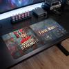 Erling Haaland Custom Large Mouse Pad, Personalized Name Text Print, Football Logo Non‑Slip Desk Mat Gaming Gift