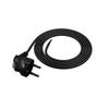 1M Connection Cable With Angled Plug 3X1Mm2 Black Power Cable