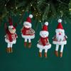 Fabric Plush Little Doll Hanging Pendants Angel Girl Doll Snowman Fabric Snowman Christmas Decoration Crafts Ins