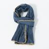 Men's Solid Color Patchwork Plush Scarves New Style Versatile Winter Warm Scarves Shawl