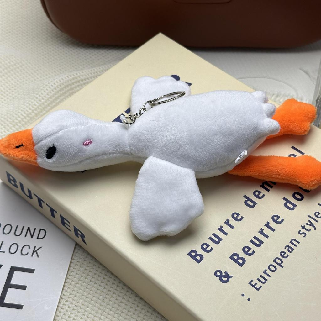 Cross-border Large Goose Plush Keychain and Doll Pendant