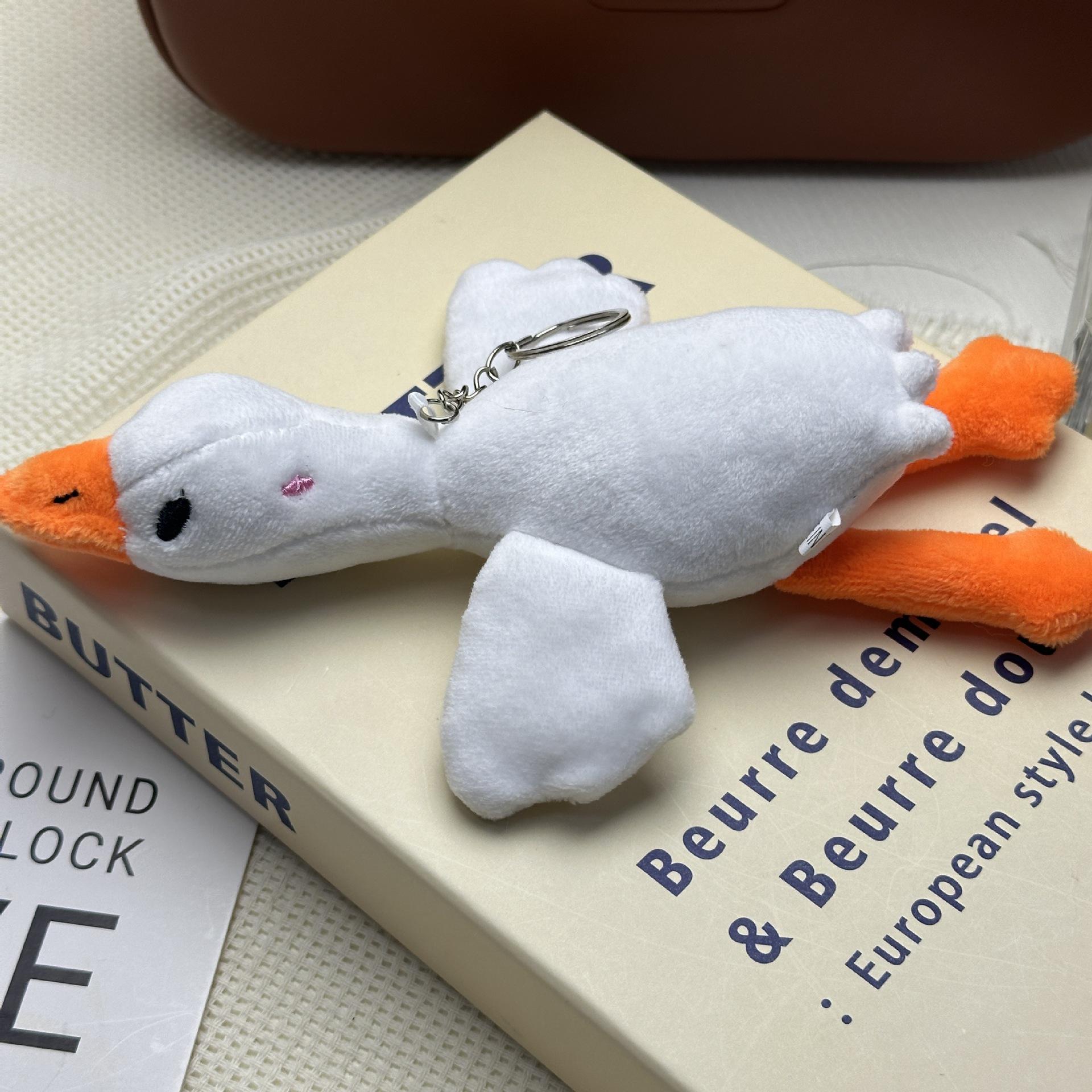 Cross-border Large Goose Plush Keychain and Doll Pendant 20cm