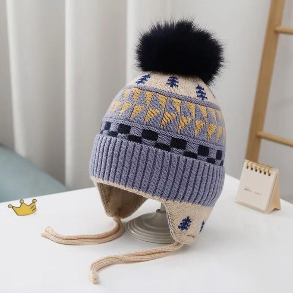 Weiche Baby-Mützen mit Ohrenschutz, Wintermütze, Warme Winter-Mütze mit Ohrenklappen für Kinder