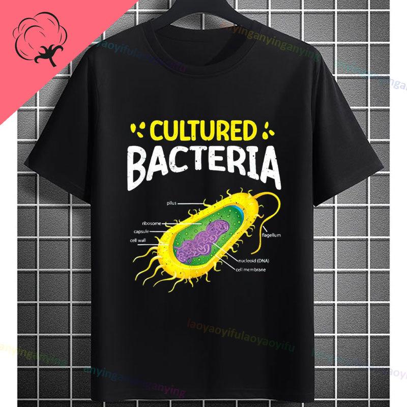 Funny Biology Bacteria and Microbes Selfie Petri Dish Cellfie Graphic Tshir100 Cotton Short Sleeve Humor Style Outdoor Tshirt