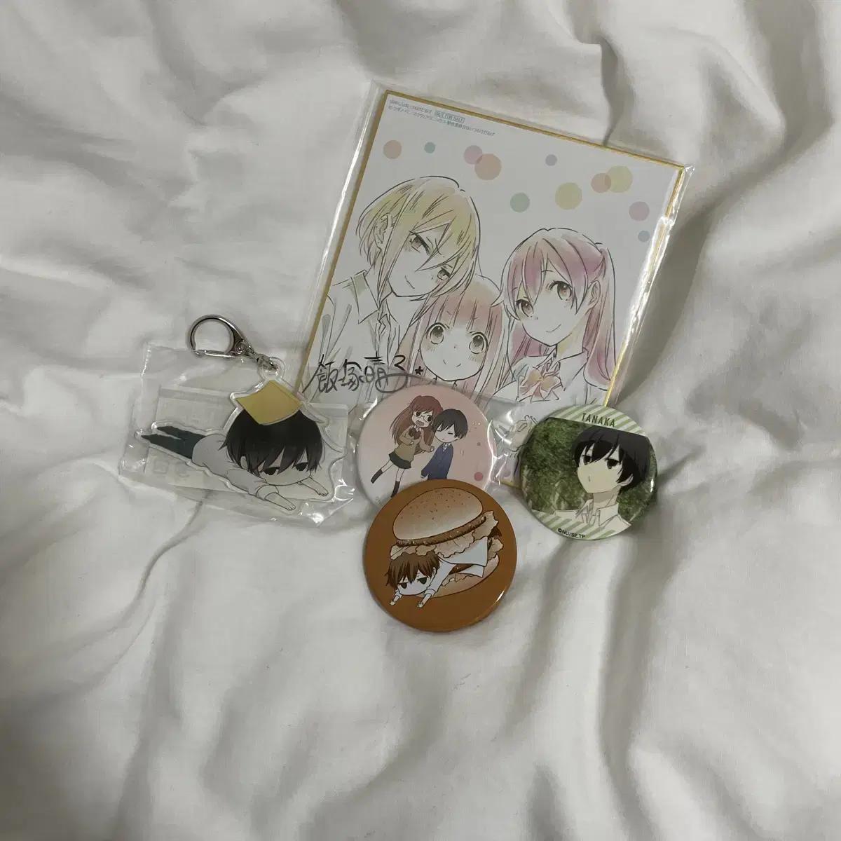 

Tanaka-kun Is Always Lazy And Has Keyring, Colored Paper, And Pin Badges