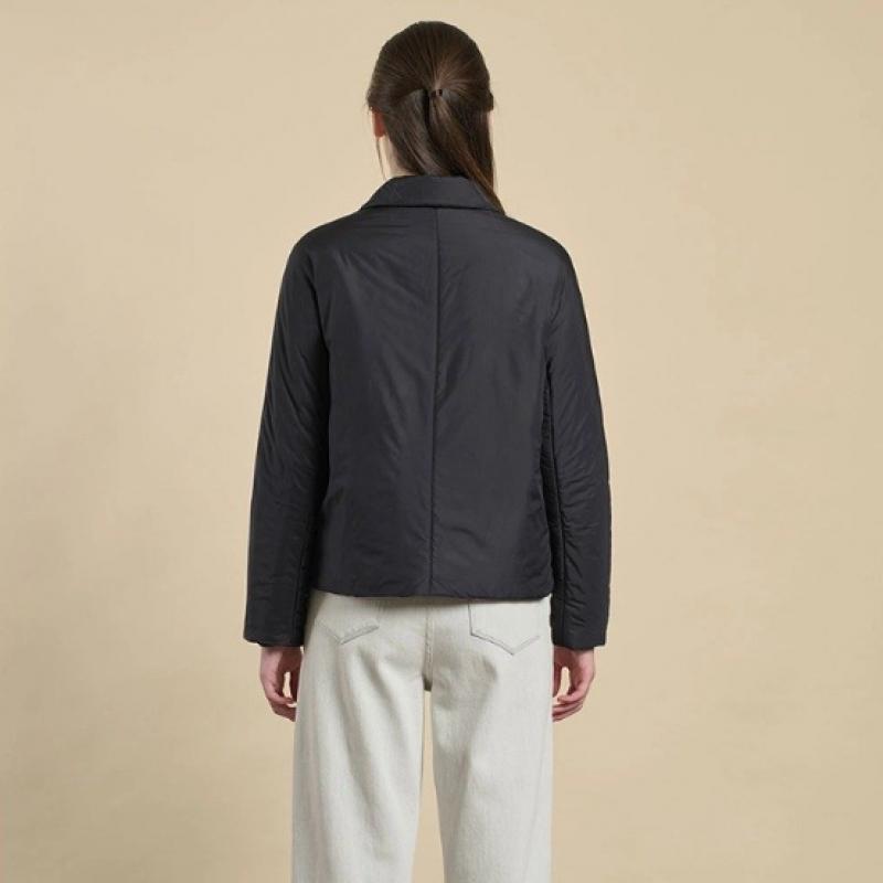 Bcbg Quilted Jacket With Half Moon Neck B6s2j130