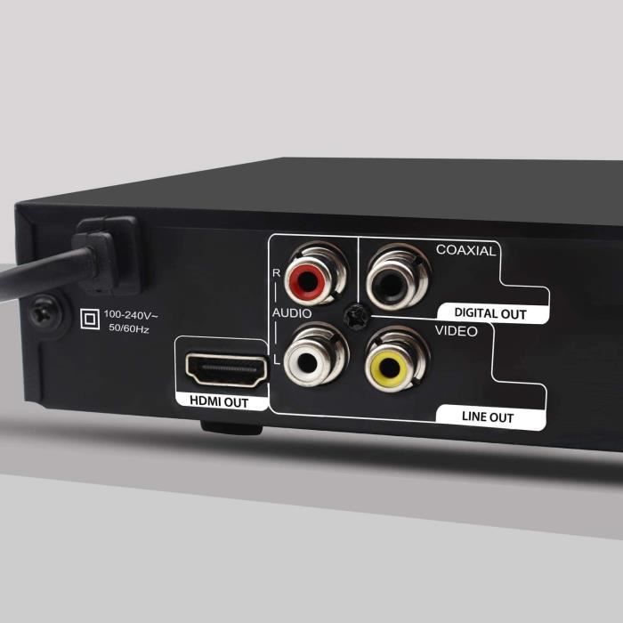 Lecteur DVD - LONPOO - LP-099 - HDMI/RCA - Multi-région - 1080P Upscaling