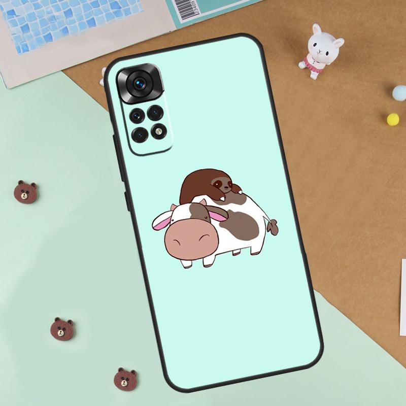 

Animal Cute Cartoon Cow Case For Xiaomi Redmi Note 14 13 12 9 10 11 Pro 10S 11S 12S Cover For Redmi 13C 10C 12C 14C Redmi Note 9 Pro