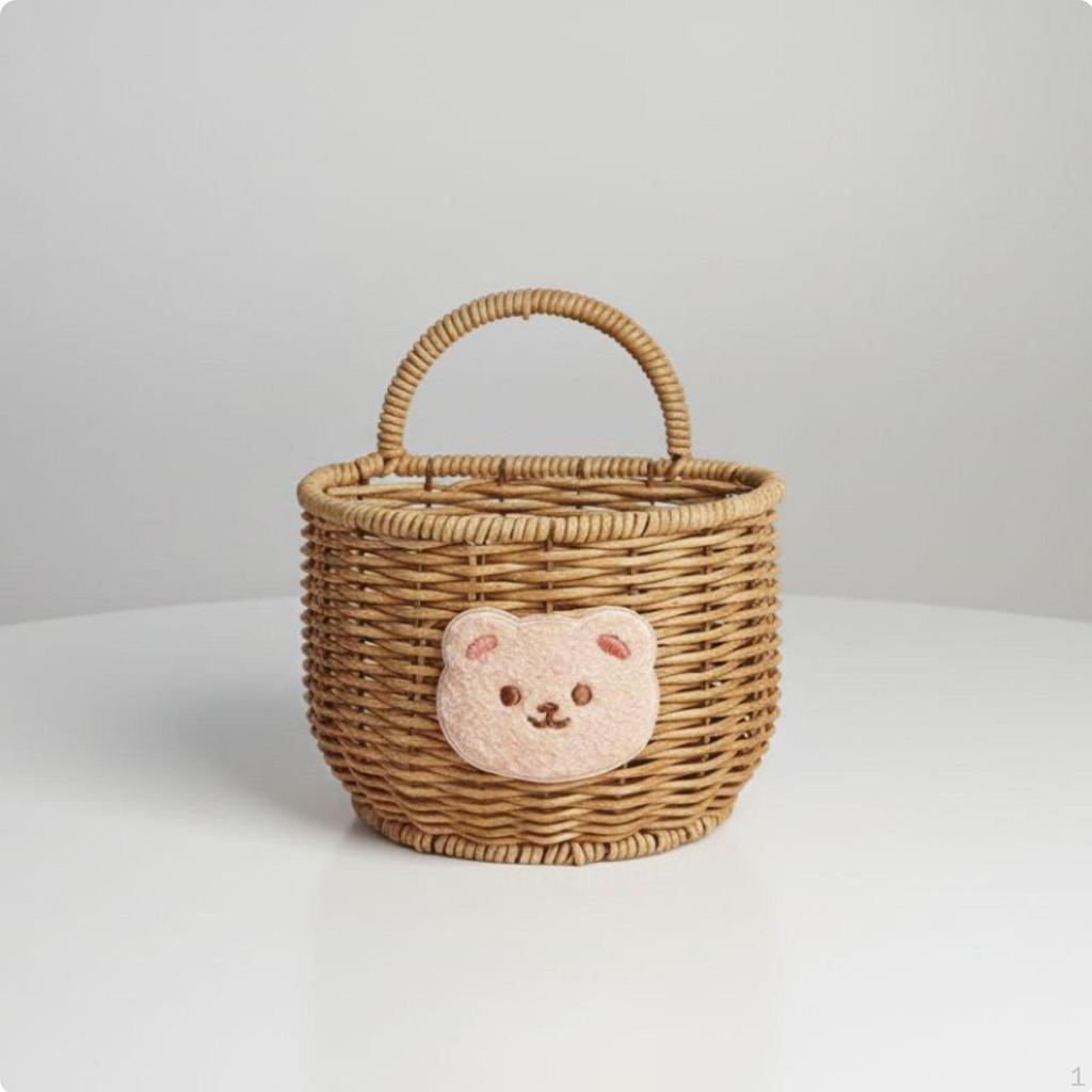 Kitchen Wall Hanging Basket Garlic Storage Holder Versatile Space Saving Organizer